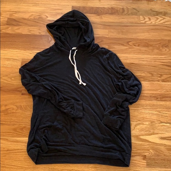 express one eleven oversized cozy hooded sweatshirt